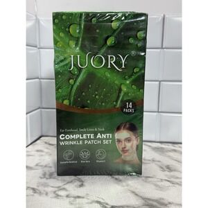 Juory Anti Wrinkle Patch Set Forehead Smile Lines Neck 14 Packs NEW
